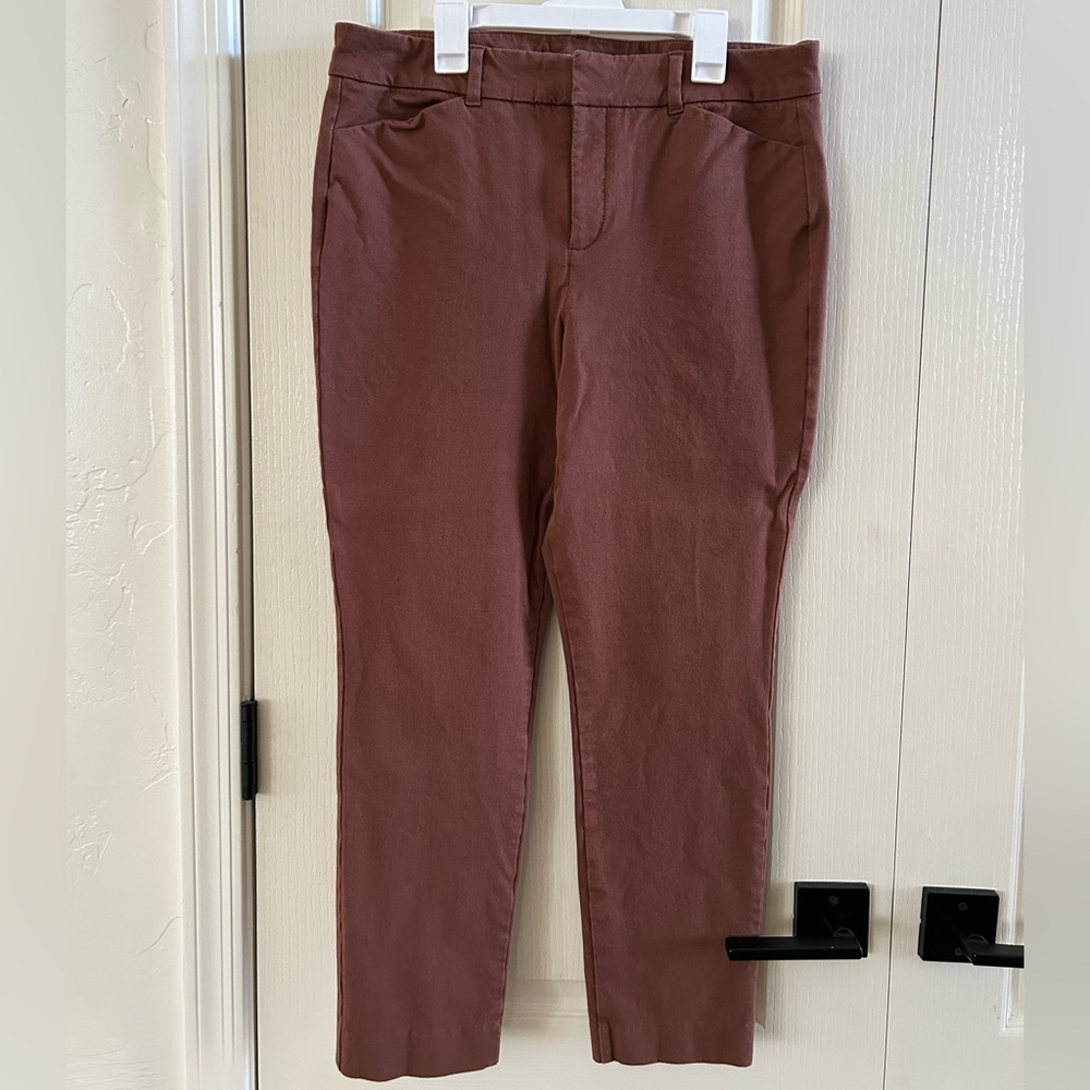 Old Navy High-Rise Pixie Skinny Pants in Brown